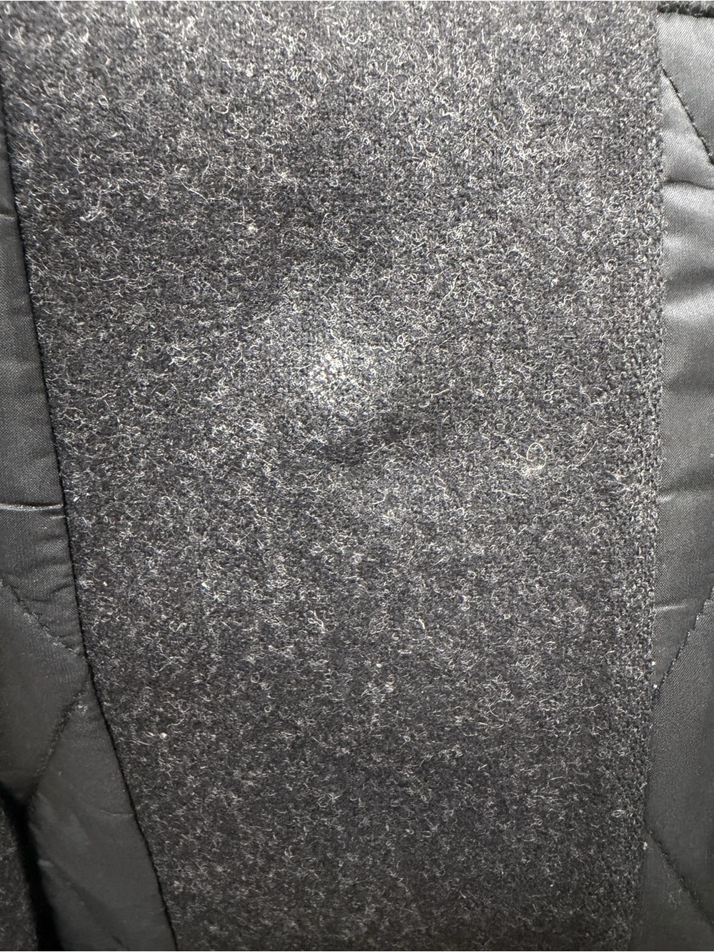 RARE LULULEMON Roam Far Wool Coat- Heathered Black / Black (size 0) - Picture 6 of 6